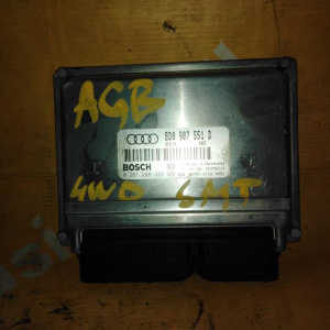 Блок управления двс Audi A4/S4 B5/8D2/8D5 AGB/AZB '1997-2001 S4 quattro 2.7 biturbo (265л.с.) 4WD 6MT 0261206382 8D0907551D