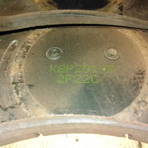 Колодки тормозные Chevrolet Lacetti J200 4 шт. комплект F 96449298