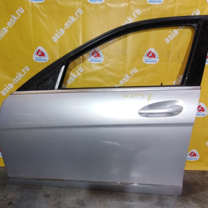 Дверь боковая Mercedes C-Class W204 перед, лев в сборе, серебро 775U A2047205900 '2008