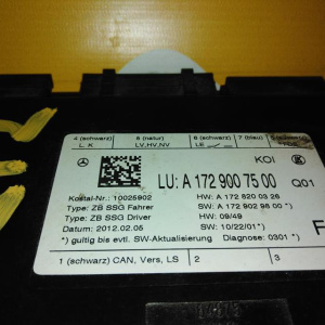 Блок управления сиденьем Mercedes E-Class W212/S212 водитель F A1729007500