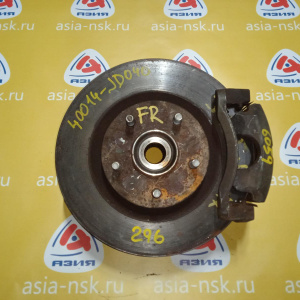 Ступица Nissan T31/J10E/JJ10E X-Trail/Dualis/Qashqai перед, прав с суппортом и диском 40014JD040 40014JD000, 40202JG000