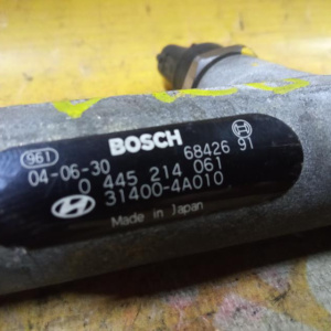 Топливная рейка Hyundai D4CB H1/Starex A1/GA/BL/FY/HR '2004-2006 2.5L CRDi Euro 3 Kia Sorento в сборе с датчиком 314004A010