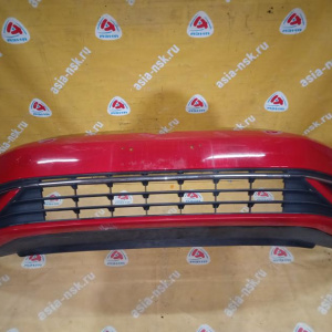 Бампер Volkswagen Golf 7 5G1 '2017- перед с опорным креплением слева,  5G0807217GA Y3D 5G0807221FM