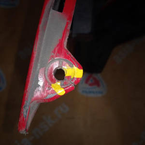 Бампер Volkswagen Golf 7 5G1 '2017- перед с опорным креплением слева,  5G0807217GA Y3D 5G0807221FM