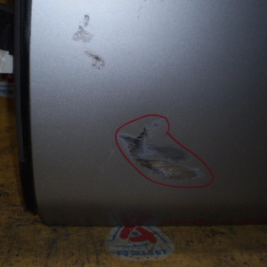 Дверь боковая Nissan Leaf ZE0 зад, лев Дефект(цена за голое железо)