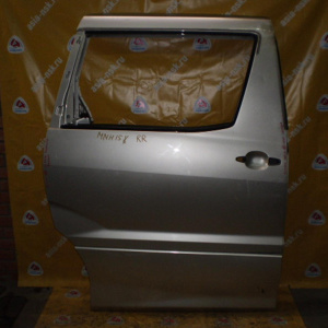 Дверь боковая TOYOTA Alphard MNH10 зад, прав С накладкой (цена за голое железо)