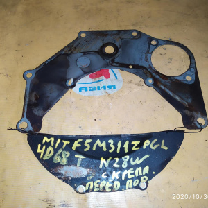 Кожух маховика Mitsubishi 962 + F5M3F4A3 RVR/Chariot N28W/N48W 4D68-T 2WD m/t низ + верх, (F5M311ZPGL с подушкой)