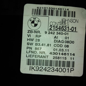 Панель приборов BMW 3-Series E90/E84 N46B20BD 6AT Japan 260 km/h 9242340 62109316121