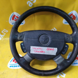 Подушка безопасности Chevrolet Lacetti J200 вод.4 спицы c мульти рулём кожа (потёртости)