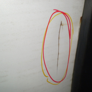 Дверь боковая Mazda CX-5 KE5AW '2012-2014 зад, лев Дефект  (цена за голое железо)