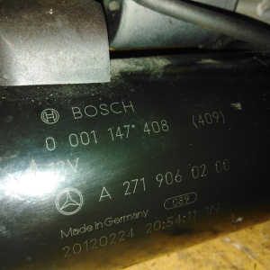 Стартер Mercedes M271DE18AL C-Class W204/W212 7-ступ акпп 12V Bosch 0001147408 A2719060200