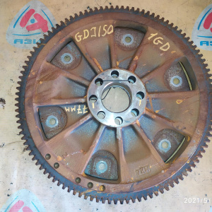 Маховик Toyota 1GD-FTV Land Cruiser Prado GDJ150 a/t + пластина, диаметр по центрам болтов 232/77 мм. 13405-11090+32111-71010