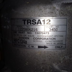 Компрессор кондиционера Chevrolet Vortec 4200/LL8 TrailBlazer GMT360/KC '2003 TRSA12 15070473