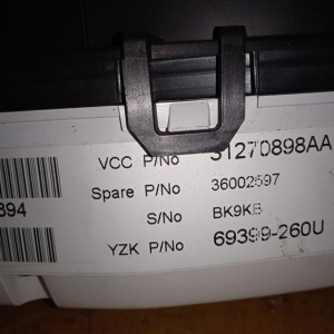 Панель приборов Volvo S80/V70/XC60/XC70 AS/BW/BZ B5254T10/B5254T '2007- 2WD 6AT 260 km/h 31270898AA 36002597