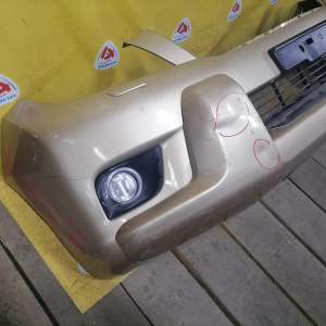 Бампер TOYOTA Land Cruiser Prado KDJ150 '2009-2013 перед тум.A044633 (в сборе) дуга,омыватели (Тайвань) Дефект TY0440001