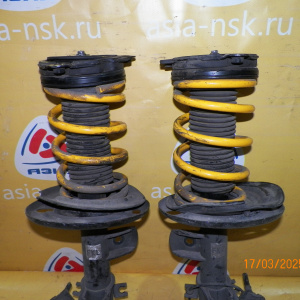 Стойка NISSAN J32 Teana FL+FR комплект. пружины Kong springs. На правой выскачила пружина.