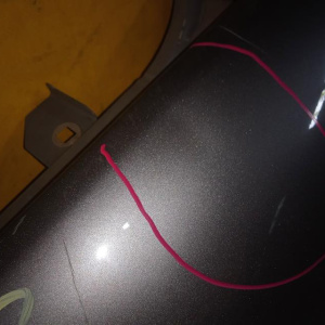 Крыло BMW 7-Series E65 '2000-2005 перед, лев (дефект, вмятина) 41357061661