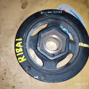 Шкив коленвала Honda R18A1 Civic FD 7 ручейков диаметр 30/157 мм. RNA