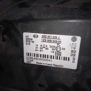 Фара Volkswagen Tiguan 5N1 '2007-2011 лев Япония RHD HID-ксенон адаптив в сборе 5N2941032J