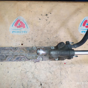 Корпус термостата Toyota Harrier MCU38 3MZ VVT-i алюминиевая между гбц ( тройник )