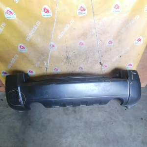 Бампер Hyundai Tucson JM/BH '2004-2009 зад (треснут, шпаклевка) 2 трубы, под уширители 866112E050
