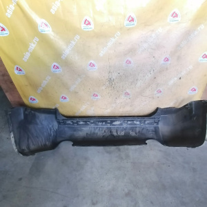 Бампер Hyundai Tucson JM/BH '2004-2009 зад (треснут, шпаклевка) 2 трубы, под уширители 866112E050