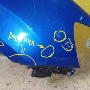 Крыло Chevrolet Aveo T300 '2011- перед, прав под повторитель (дефект, вмятины) 95024532