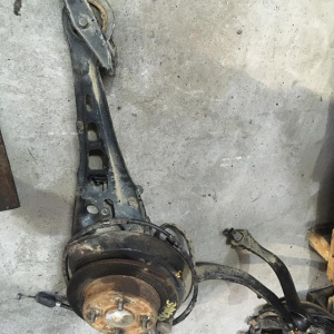 Ступица Honda CE4 Rafaga зад, лев +трос+рычаг