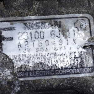 Генератор Nissan SR20 Avenir W11/P11/U14/N30 12V. 90A. 23100-6J111/-5V410 / A2TB0491A