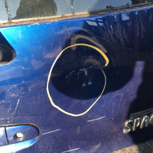 Дверь задняя TOYOTA Corolla Spacio AE110 Дефект