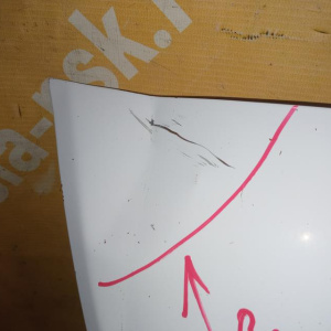 Капот Kia Bongo 3 PU/HD '2004- с эмблемой (дефект справа сверху замят, тычки)