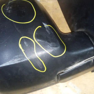 Зеркало Kia Bongo 3 PU/HD прав RHD-правый руль (дефект, без низ.зеркала)