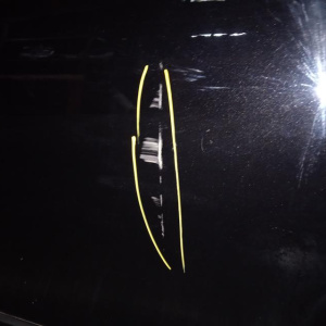 Дверь боковая Mercedes C-Class W204 зад, лев Седан, в сборе, чёрный (замят угол, царапины) '2010