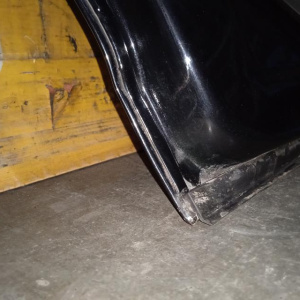 Дверь боковая Mercedes C-Class W204 зад, лев Седан, в сборе, чёрный (замят угол, царапины) '2010