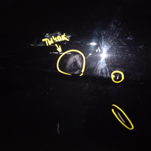 Дверь боковая Mercedes C-Class W204 зад, прав Седан, в сборе, чёрный (тычки, царапины) '2010