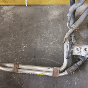 Тройник печки Toyota 16268-74152/16268-74153 + 16261-74010 Caldina ST190 3S-FE/4S-FE ТРАМБЛЁРНЫЙ трубки от помпы + патрубок на тройник гбц + тройник с