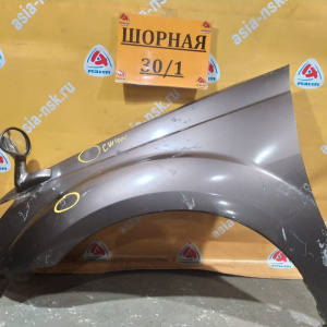 Крыло MITSUBISHI Outlander CW5W '2006 перед, лев без повторителя(с зеркалом) Дефект