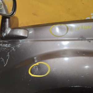 Крыло MITSUBISHI Outlander CW5W '2006 перед, лев без повторителя(с зеркалом) Дефект