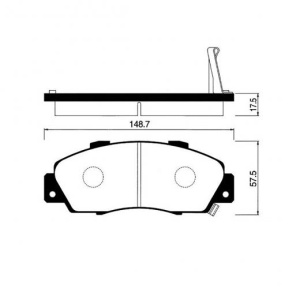 Колодки тормозные Honda RF2/RF3/RH2/GH2/RA2/RA3/CF4/CF6/TA1/UA2/UA4/RD1 F20B 70-80% F 45022-SX0-J02/45022-SM5-A00/45022-S10-A01/45022-S87-A01/45022-S1