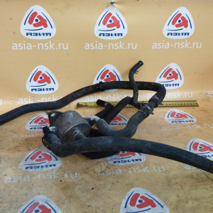 Теплообменник Mazda 124100-6450/FNK3 3/Axela/Premacy BK5P/CREW LF/LF-VDS '2005 1=2 поддона КОМПЛЕКТ КАК НА ФОТО С ПАТРУБКАМИ