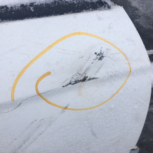 Дверь боковая HONDA Partner EY6 перед, прав Дефект (цена указана за голое железо)