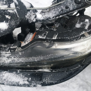 Ноускат Mitsubishi Galant Fortis/Lancer CY3A +бачок омыват.(дефект левой фары) ф.P8597