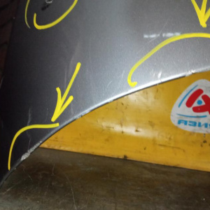 Капот BMW 5-Series E60/E61 '2003-2009 голое железо (вмятины, царапины) 41617111385