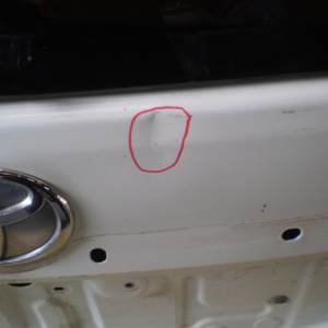 Дверь задняя Toyota Land Cruiser Prado KDJ150 '2013-2017 Дефект  (под спойлер) со стеклом (голая)