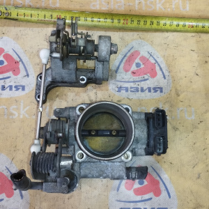 Заслонка дроссельная Nissan KA24 Presage U30/N30 + кулиса 161199E011 + 18919-9E000 + 163709E000