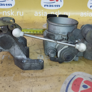Заслонка дроссельная Nissan KA24 Presage U30/N30 + кулиса 161199E011 + 18919-9E000 + 163709E000