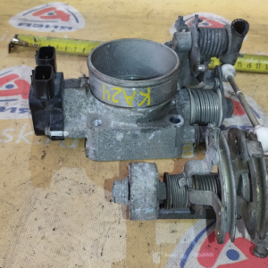 Заслонка дроссельная Nissan KA24 Presage U30/N30 + кулиса 161199E011 + 18919-9E000 + 163709E000