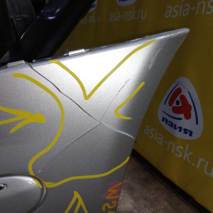 Ноускат Mercedes E-Class W211 '2002-2006 M112/M272 до рест серебро AVG AT RHD HID-ксенон (дефект бампера)