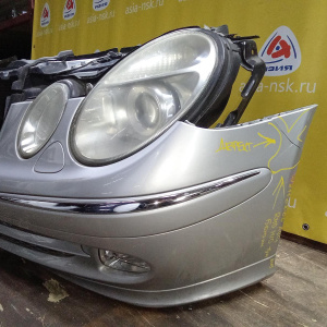 Ноускат Mercedes E-Class W211 '2002-2006 M112/M272 до рест серебро AVG AT RHD HID-ксенон (дефект бампера)