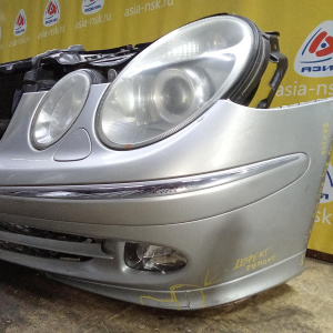 Ноускат Mercedes E-Class W211 '2002-2006 M112/M272 до рест серебро AVG AT RHD HID-ксенон (бампер ремонт)